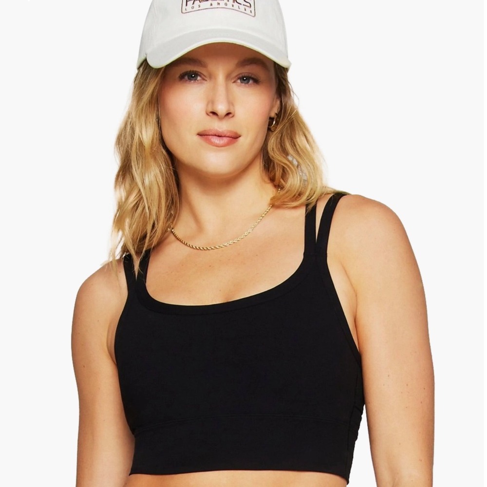 Fabletics Principal Longline Sports‎ Bra Women Large Black New With Tags